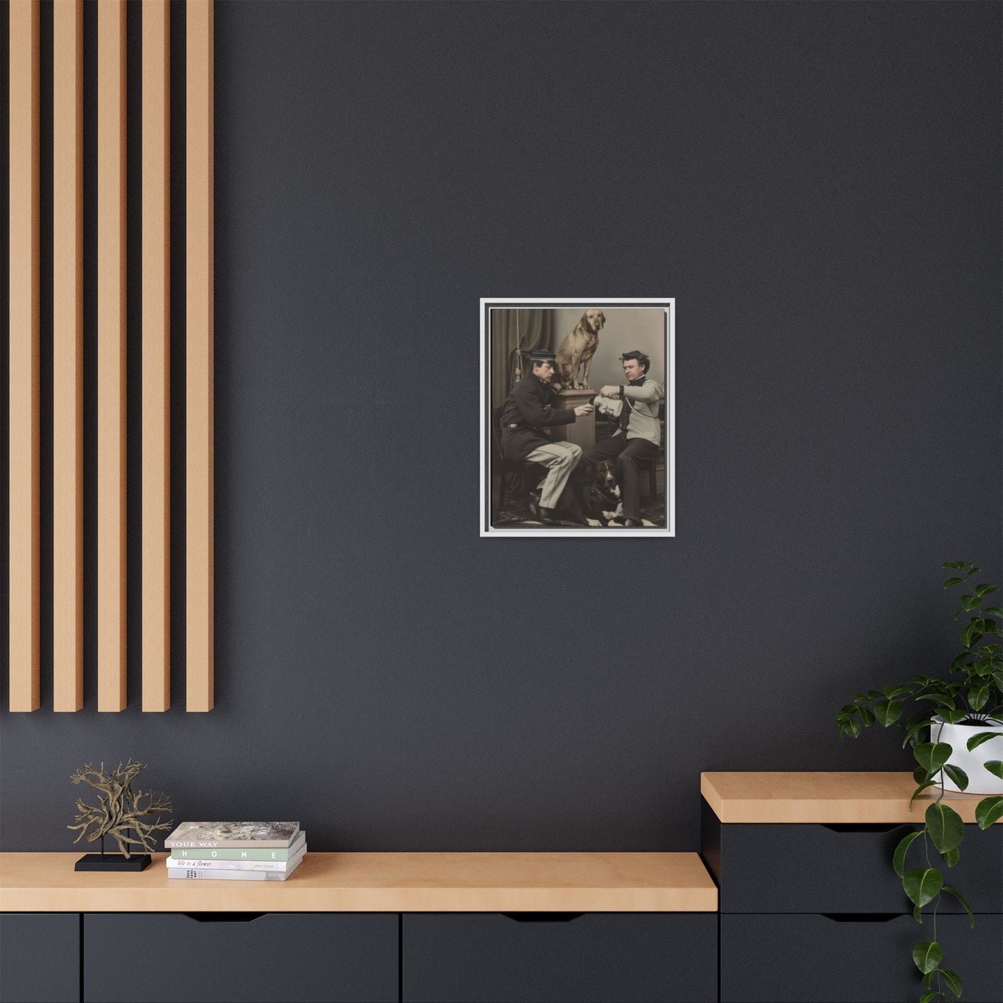 paire 119 | Framed Vintage Photo - Matte Canvas