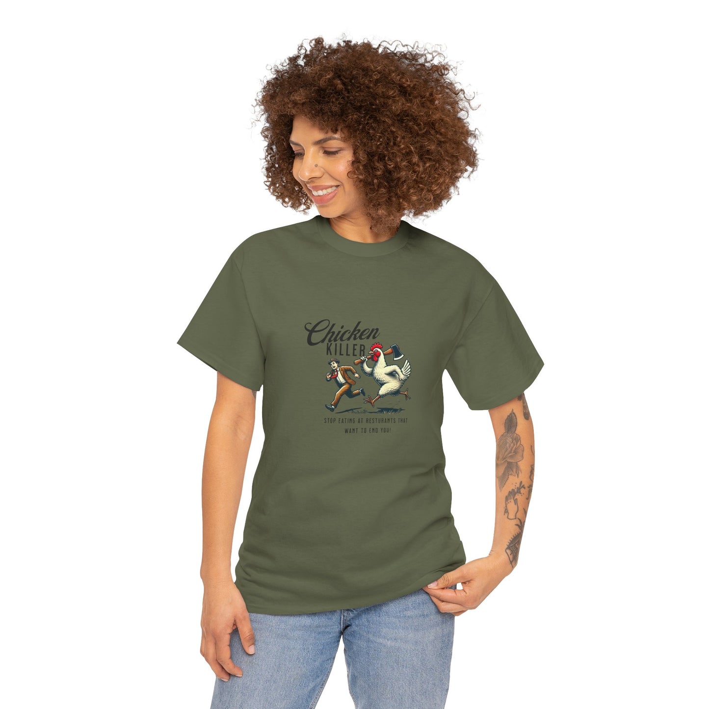 Chicken Killer  | Activist T-Shirt Chicken Popular Restaurant Anti-LGBTQ Policy Support Protest