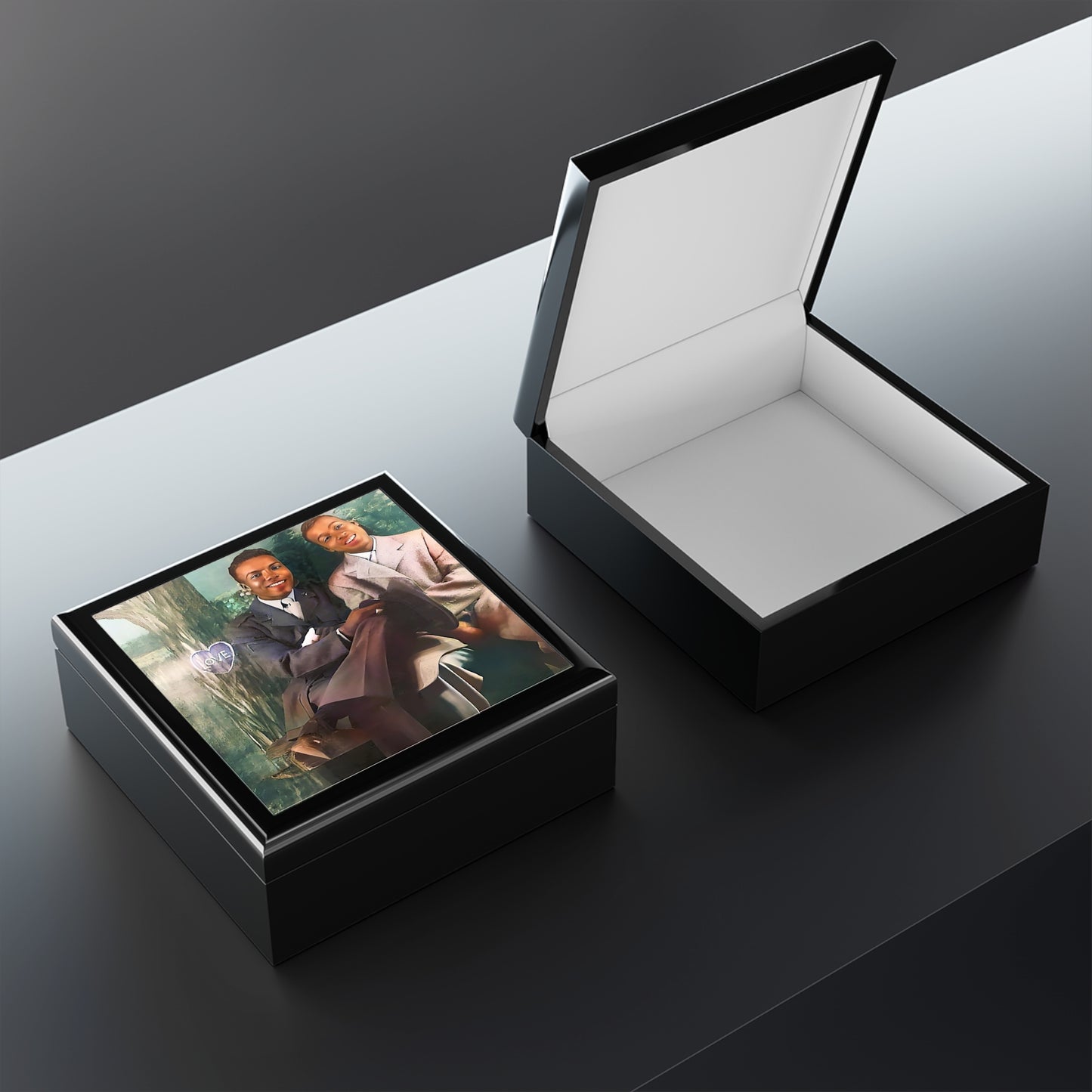 paire 095 | Keepsake Box Vintage Gay Black Couple Portrait Dance Queer Dad Uncle Gift Afro-American