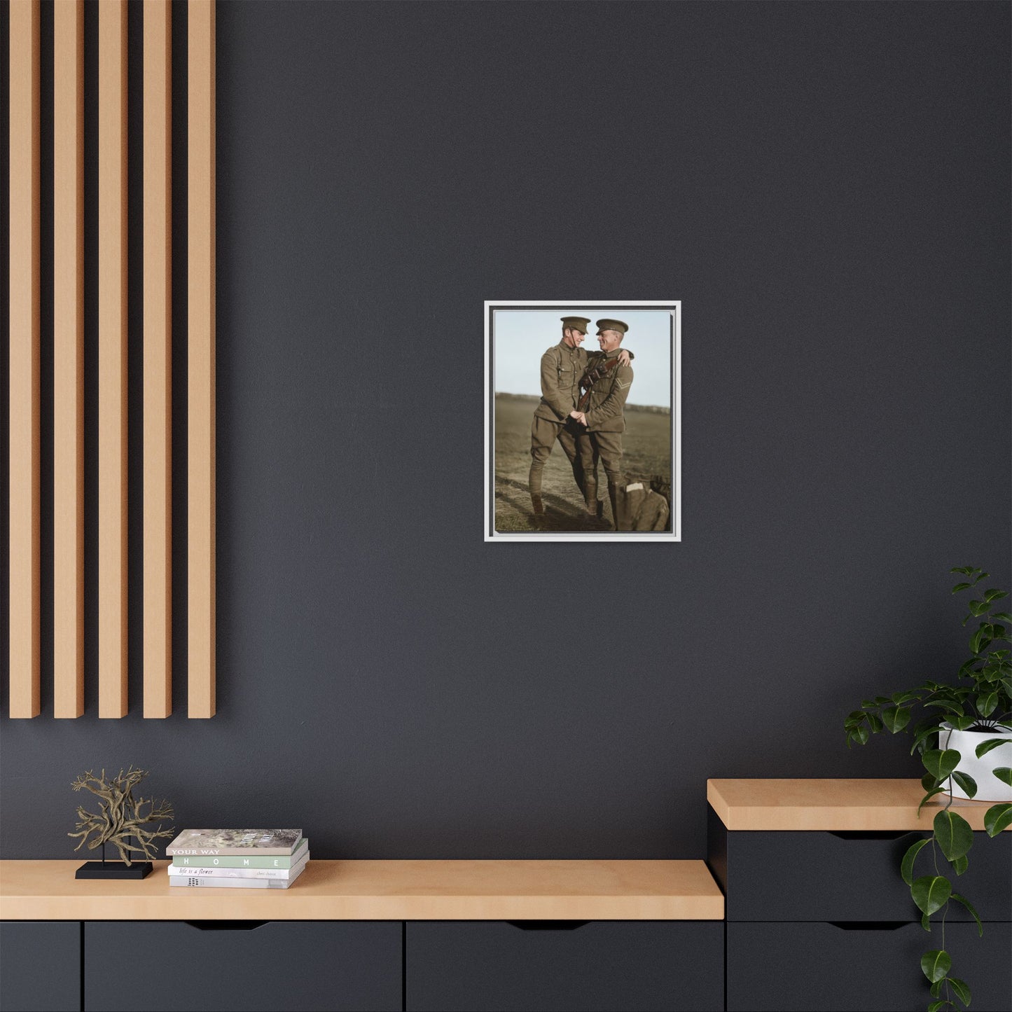 paire 021 | Framed Vintage Photo - Matte Canvas