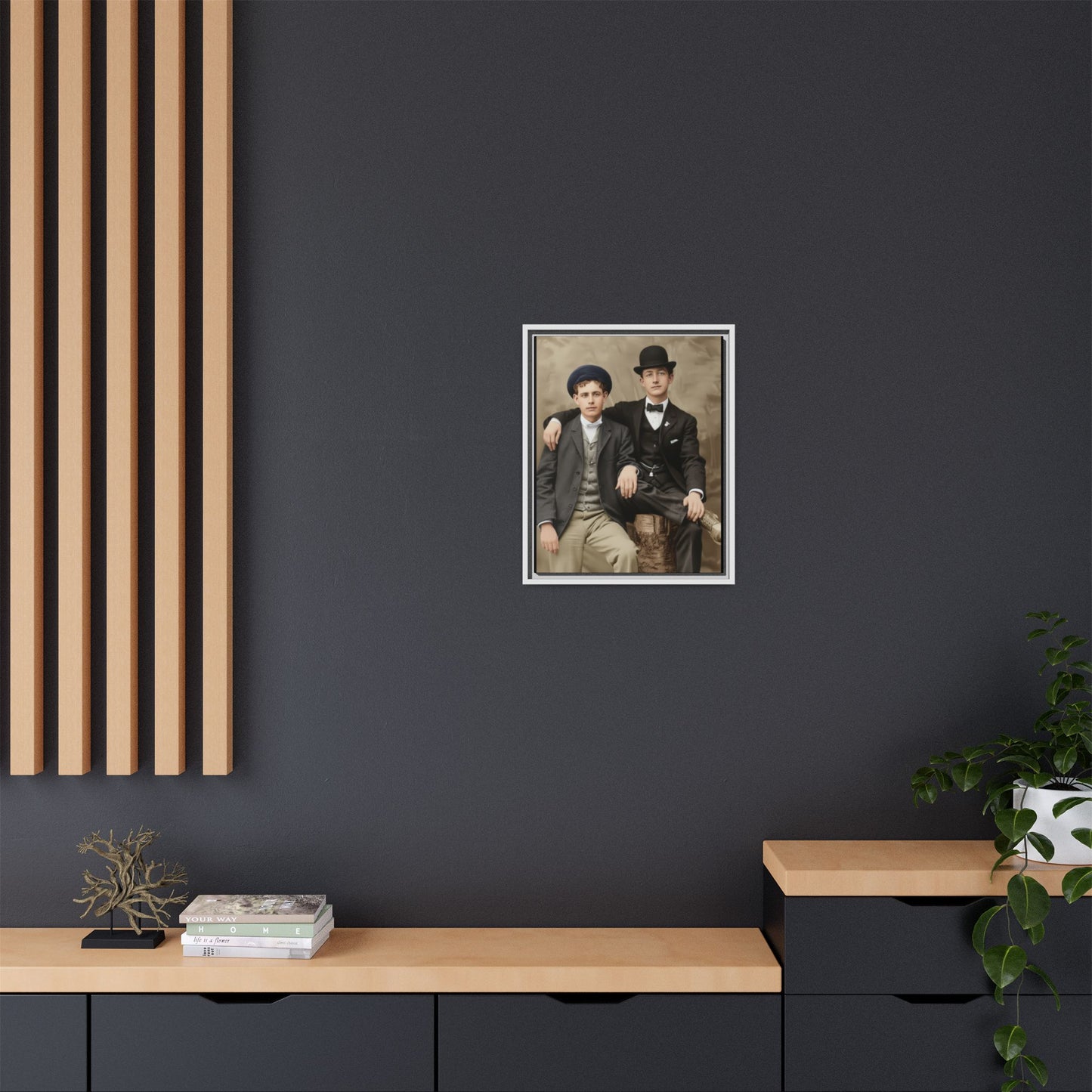 paire 002 | Framed Vintage Photo - Matte Canvas