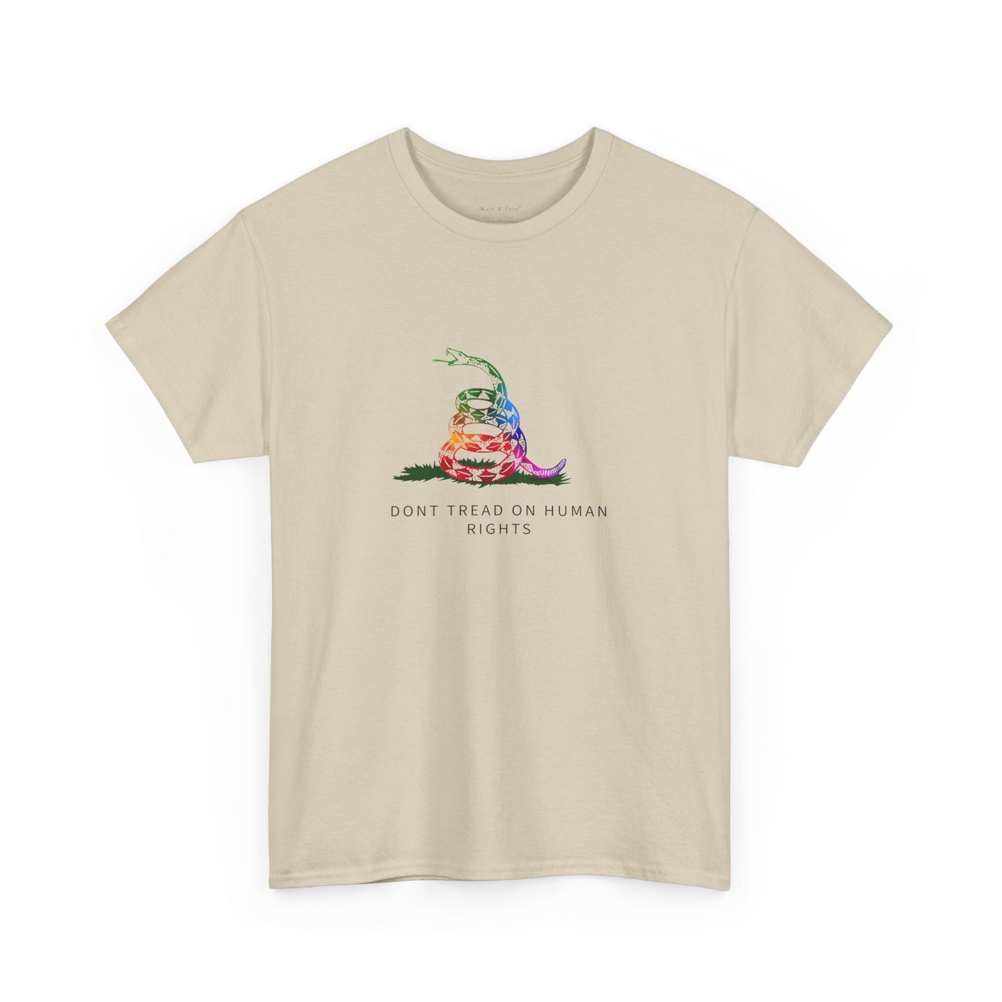 DONT TREAD Me | ON HUMAN RIGHTS | Graphic T-shirt LGBTQ Queer Gay Protest Rally Pride Gadsden flag