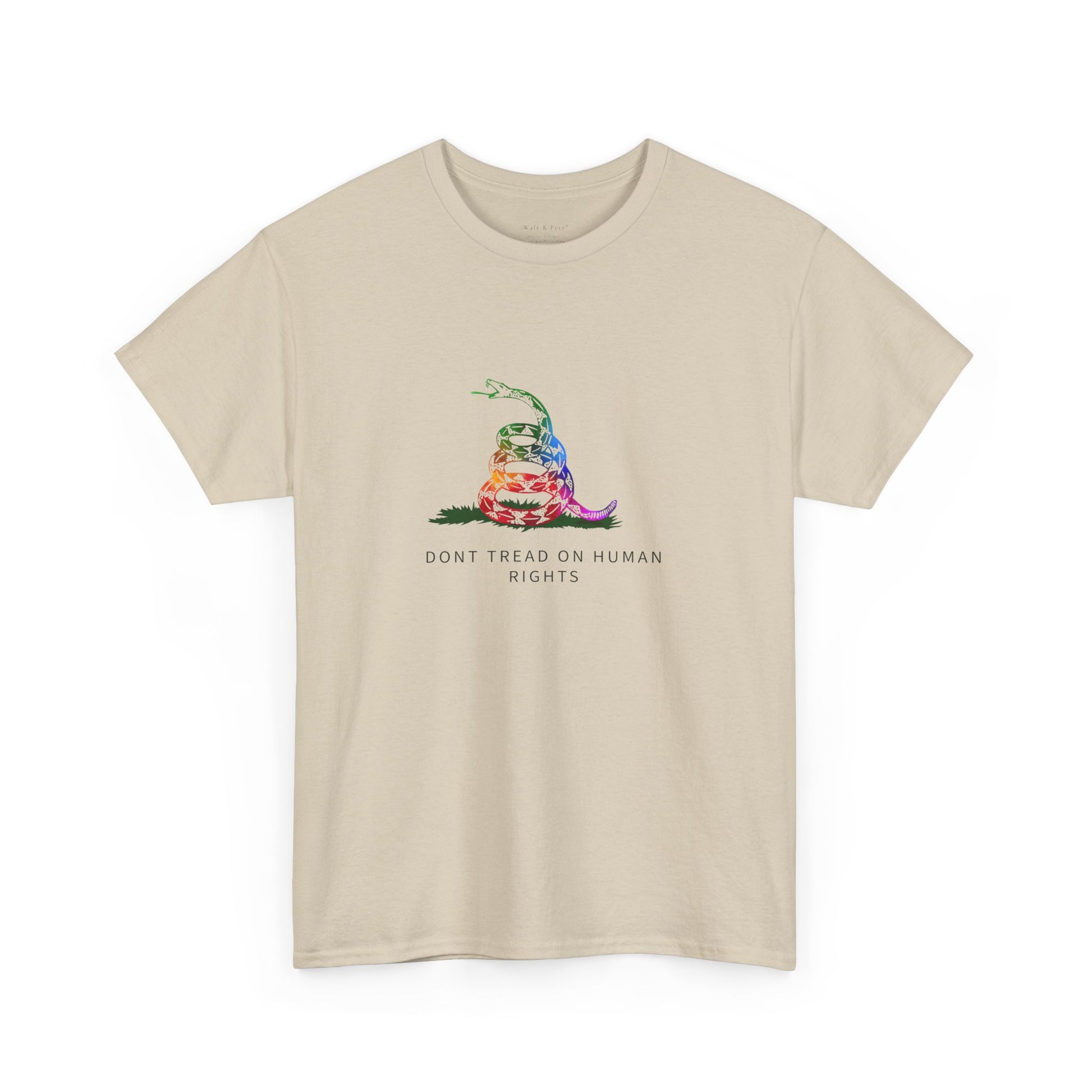 DONT TREAD Me | ON HUMAN RIGHTS | Graphic T-shirt LGBTQ Queer Gay Protest Rally Pride Gadsden flag
