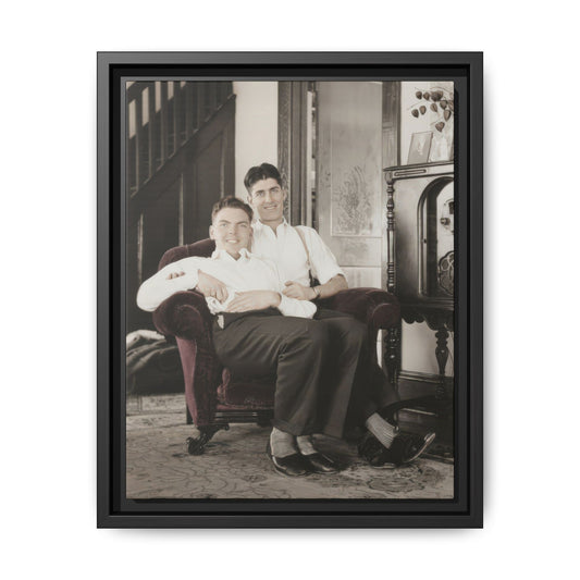 paire 053 | Framed Vintage Photo - Matte Canvas
