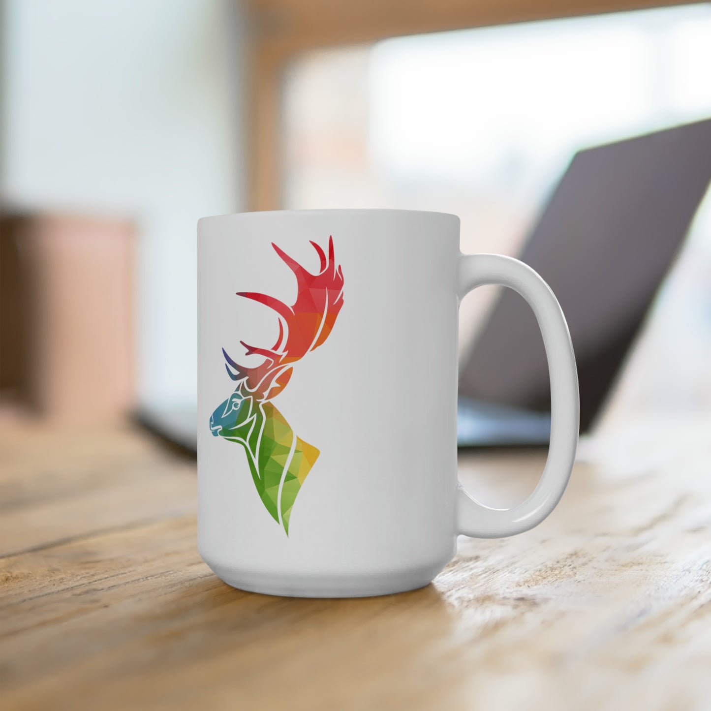 Pride Stag | White Ceramic Mug 15oz