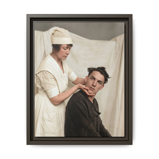 celibataire 021 | Framed Vintage Photo - Matte Canvas