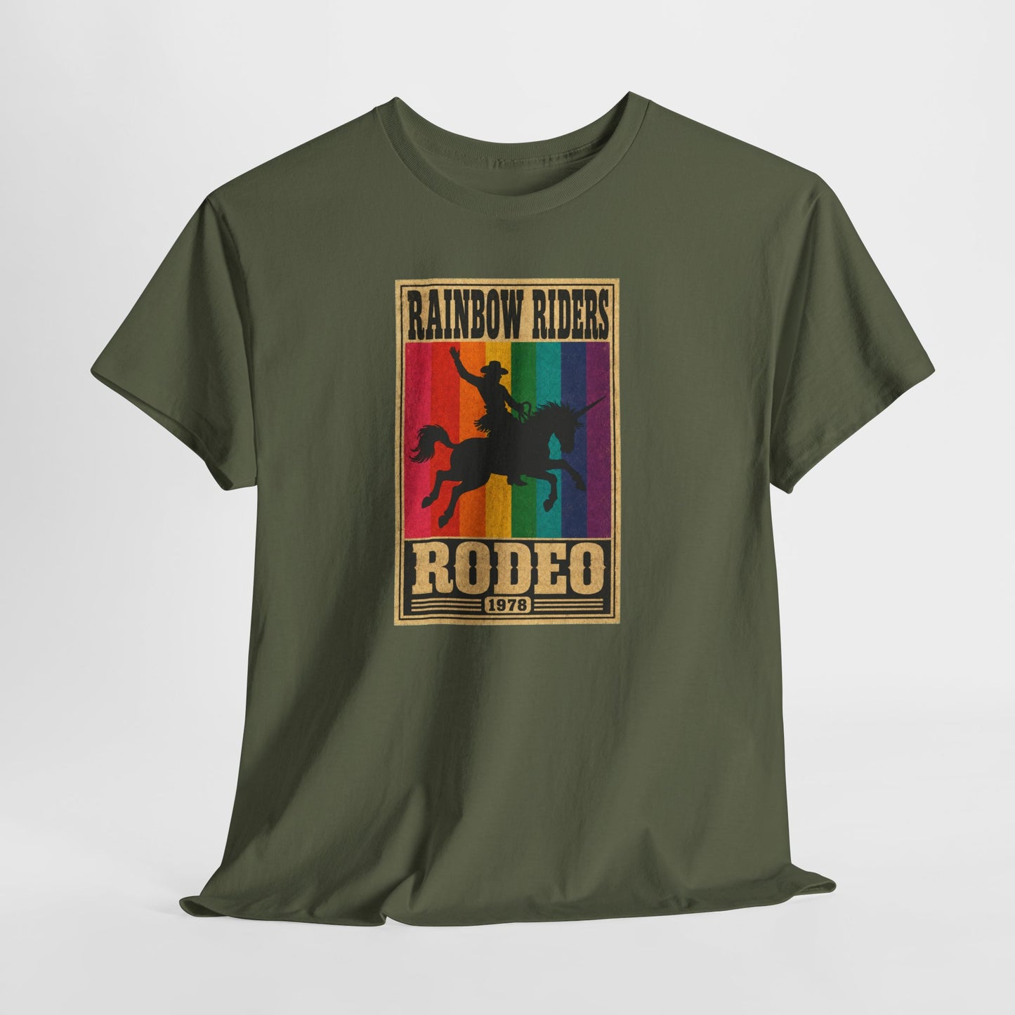 Rainbow Riders Queer Rodeo T-Shirt | Walt & Pete® Western Pride Tee