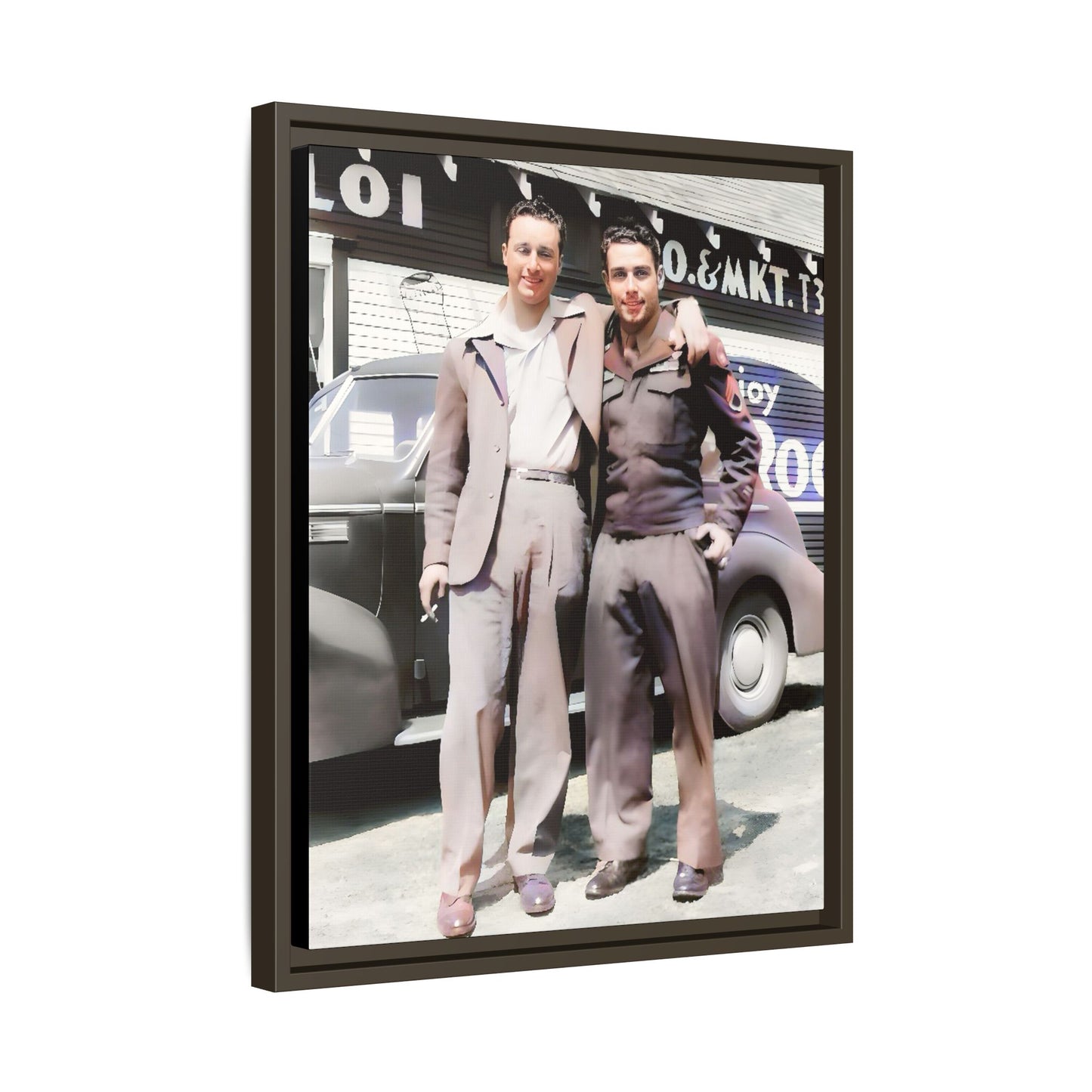 paire 068 | Framed Vintage Photo - Matte Canvas