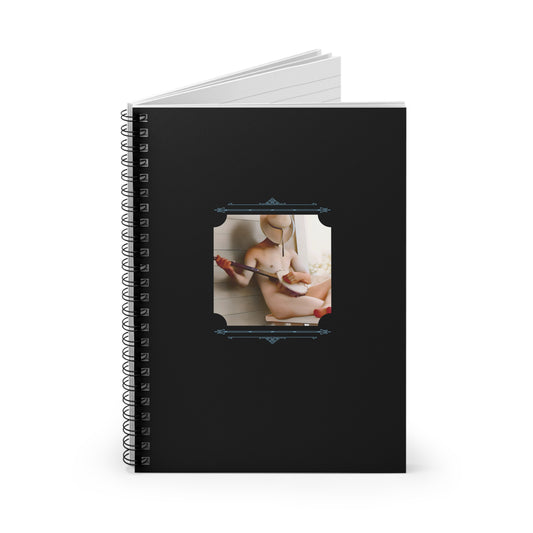 Vintage Photo - celibataire 042 | Spiral Notebook - Ruled Line