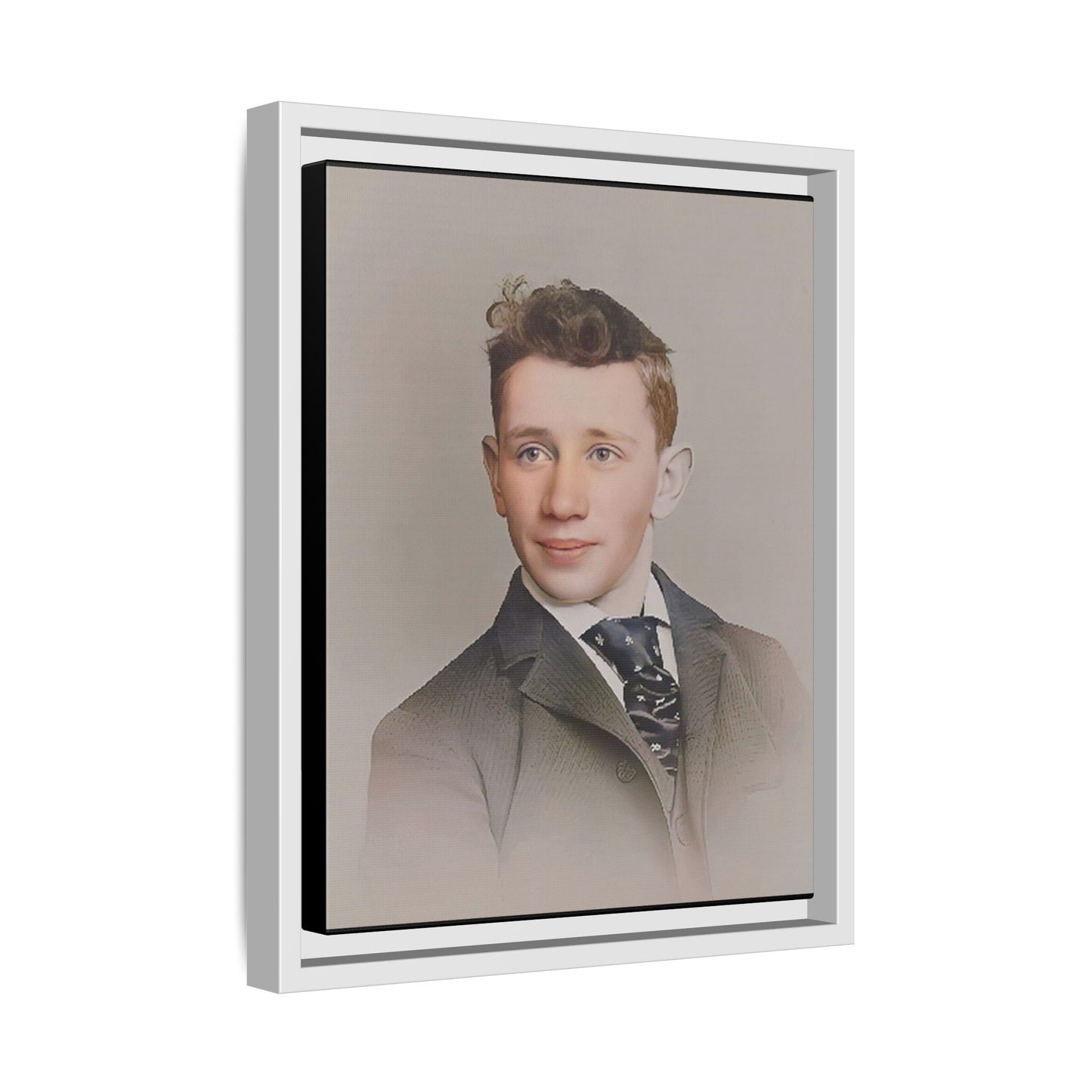 celibataire 038 | Framed Vintage Photo - Matte Canvas