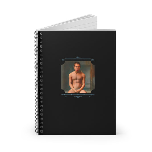Vintage Photo - celibataire 025 | Spiral Notebook - Ruled Line