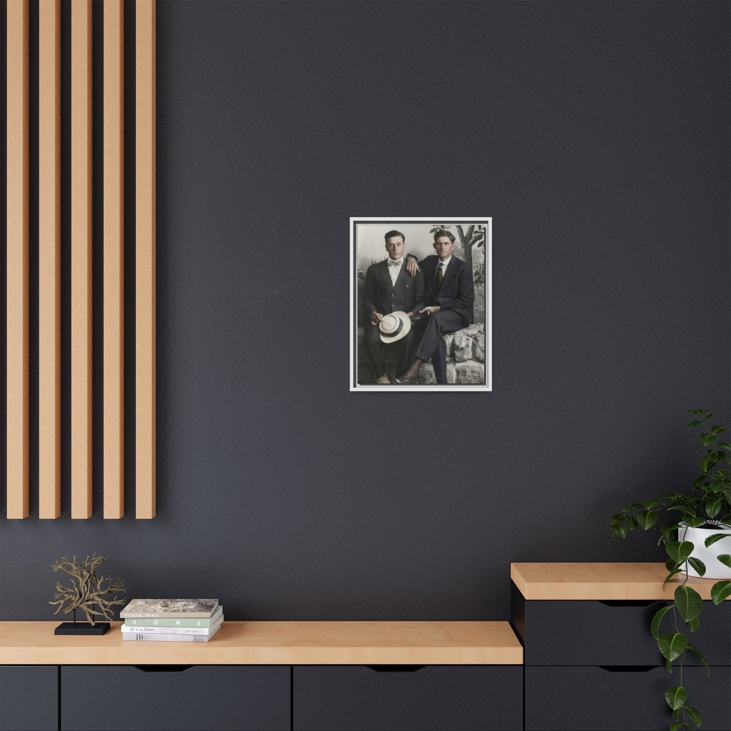 paire 062 | Framed Vintage Photo - Matte Canvas