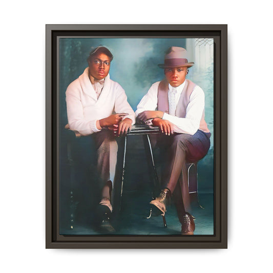 paire 047 | Framed Vintage Photo - Matte Canvas