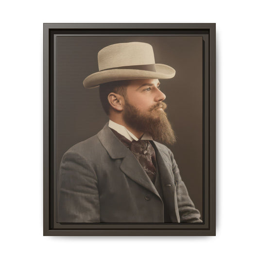 celibataire 014 | Framed Vintage Photo - Matte Canvas