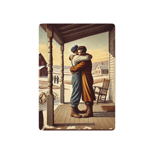 Grant Wood Tribute Poker Cards | LGBTQ+ Americana Deck | Queer Love & History | Limited Edition