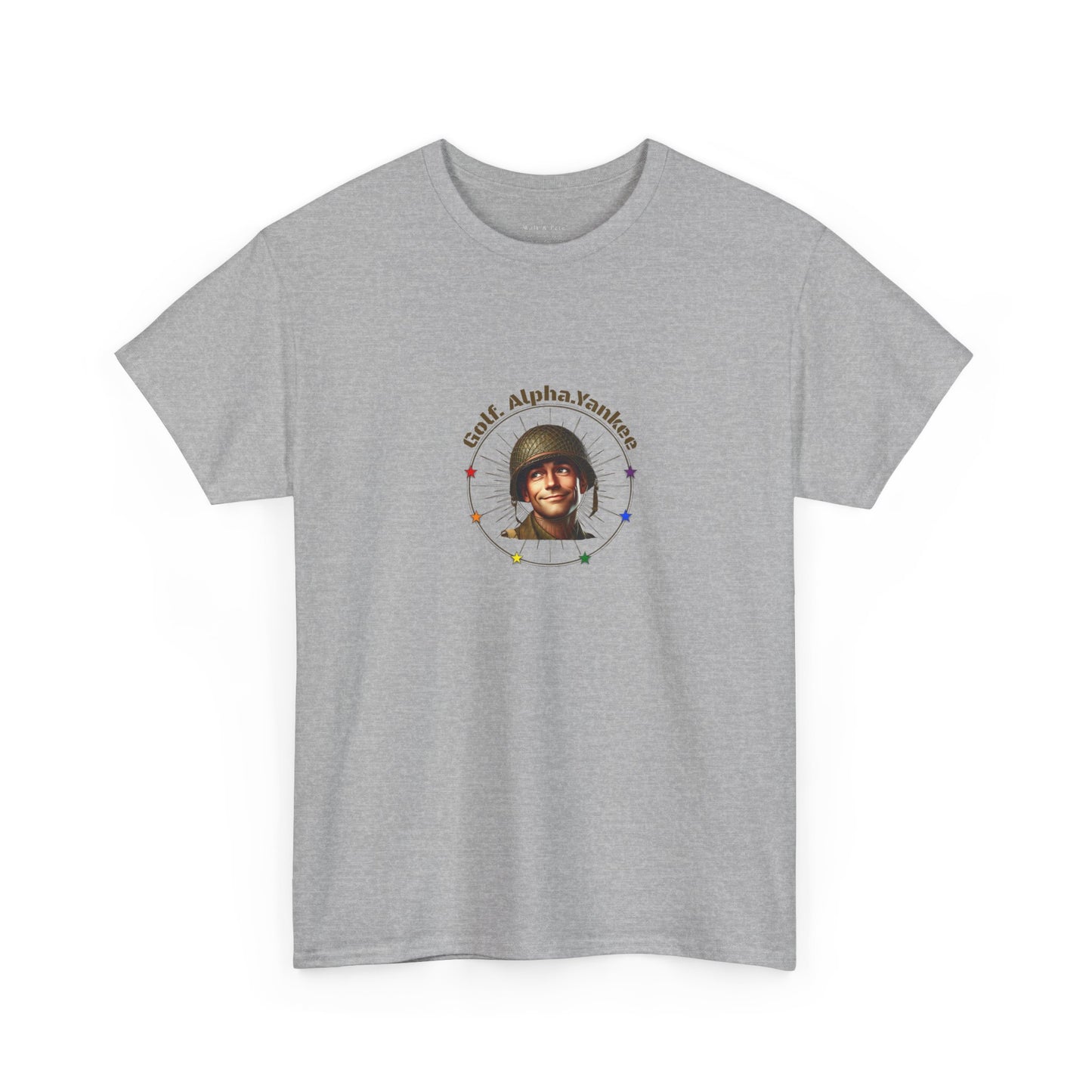 Proud Patriot - Golf. Alpha.Yankee | Pride T-Shirt Gay Vet Veteran USMC USN USA Vintage Enlisted