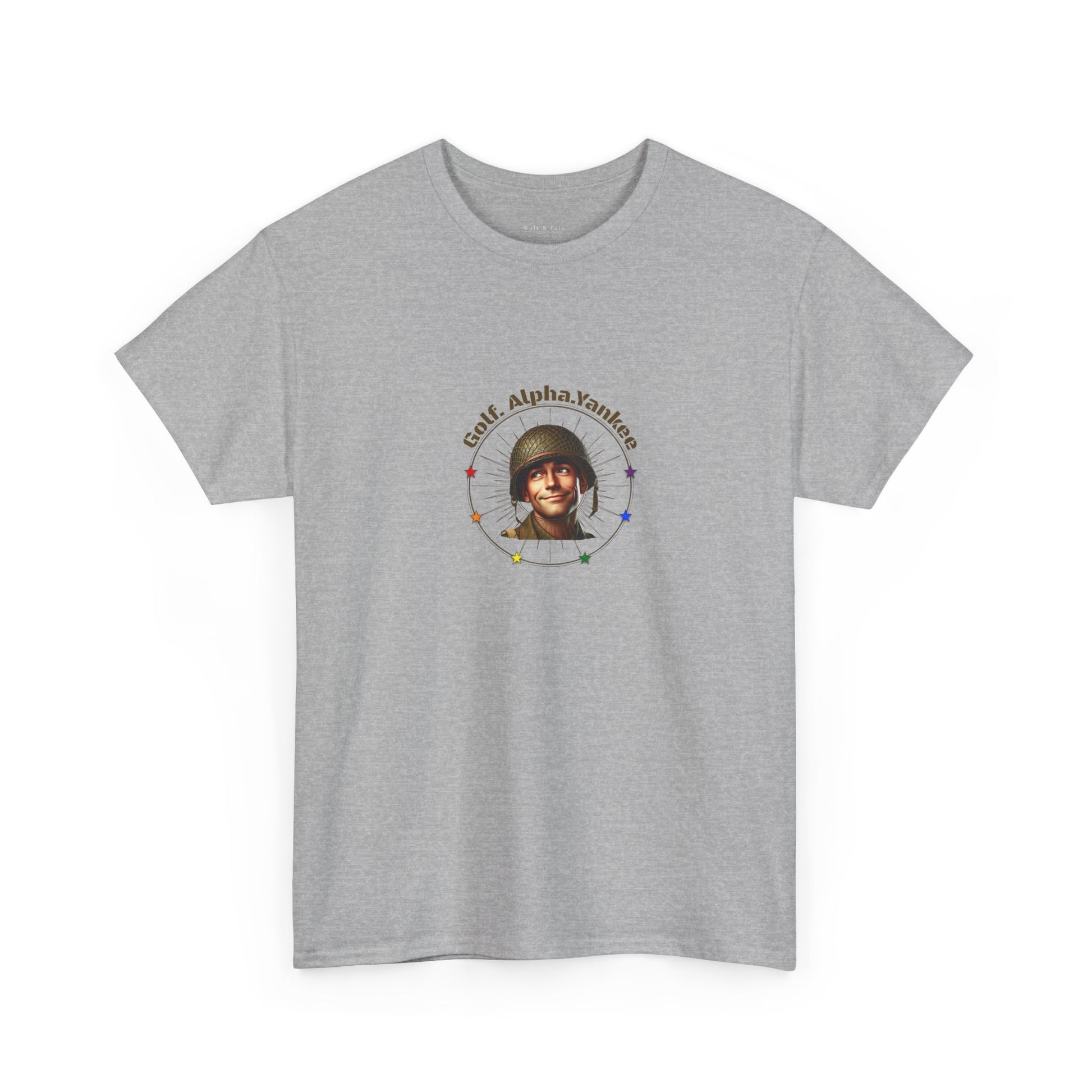 Proud Patriot - Golf. Alpha.Yankee | Pride T-Shirt Gay Vet Veteran USMC USN USA Vintage Enlisted
