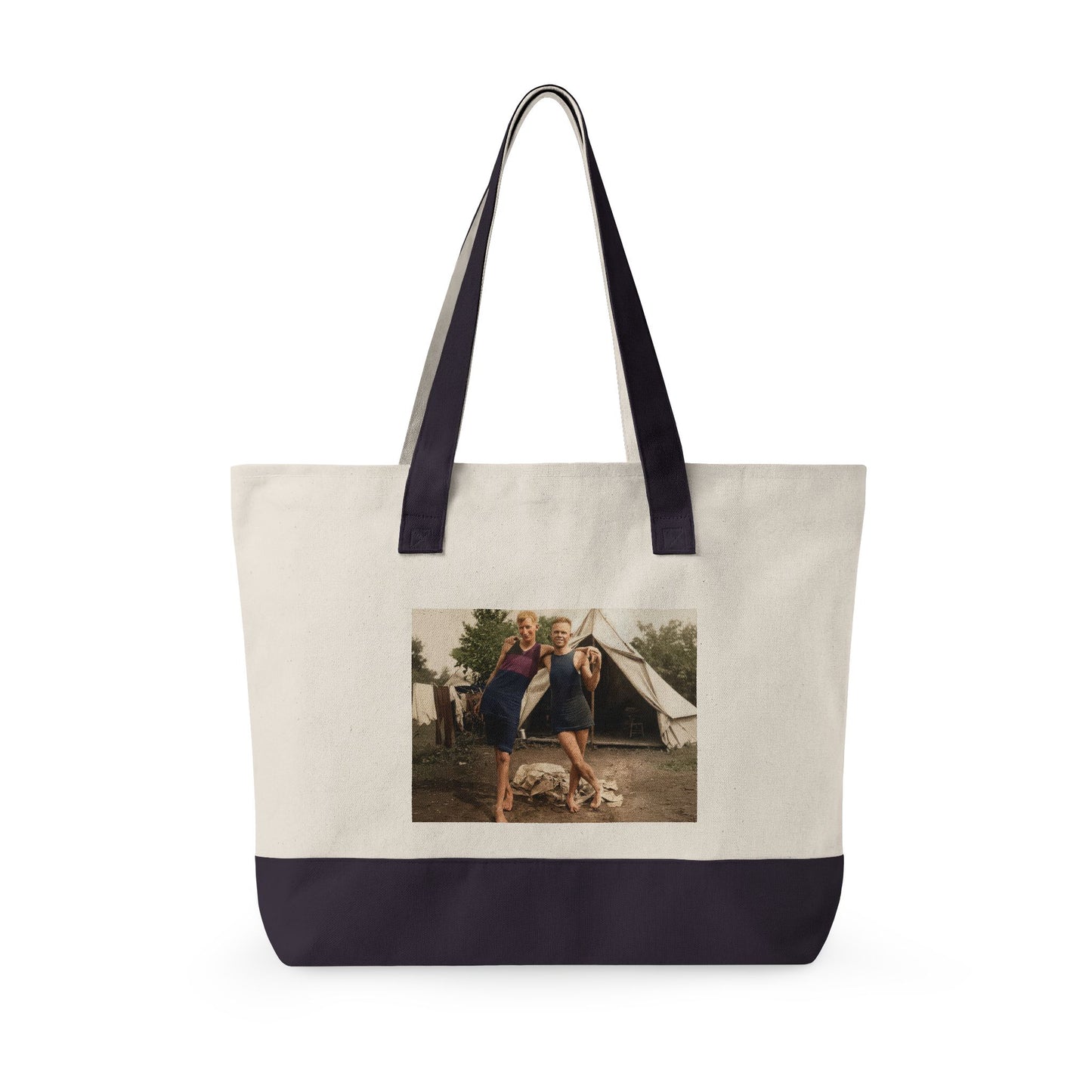 Beach Day Zippered Canvas Tote | nager 040