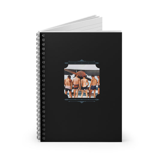 Vintage Photo - hommes 019 | Spiral Notebook - Ruled Line