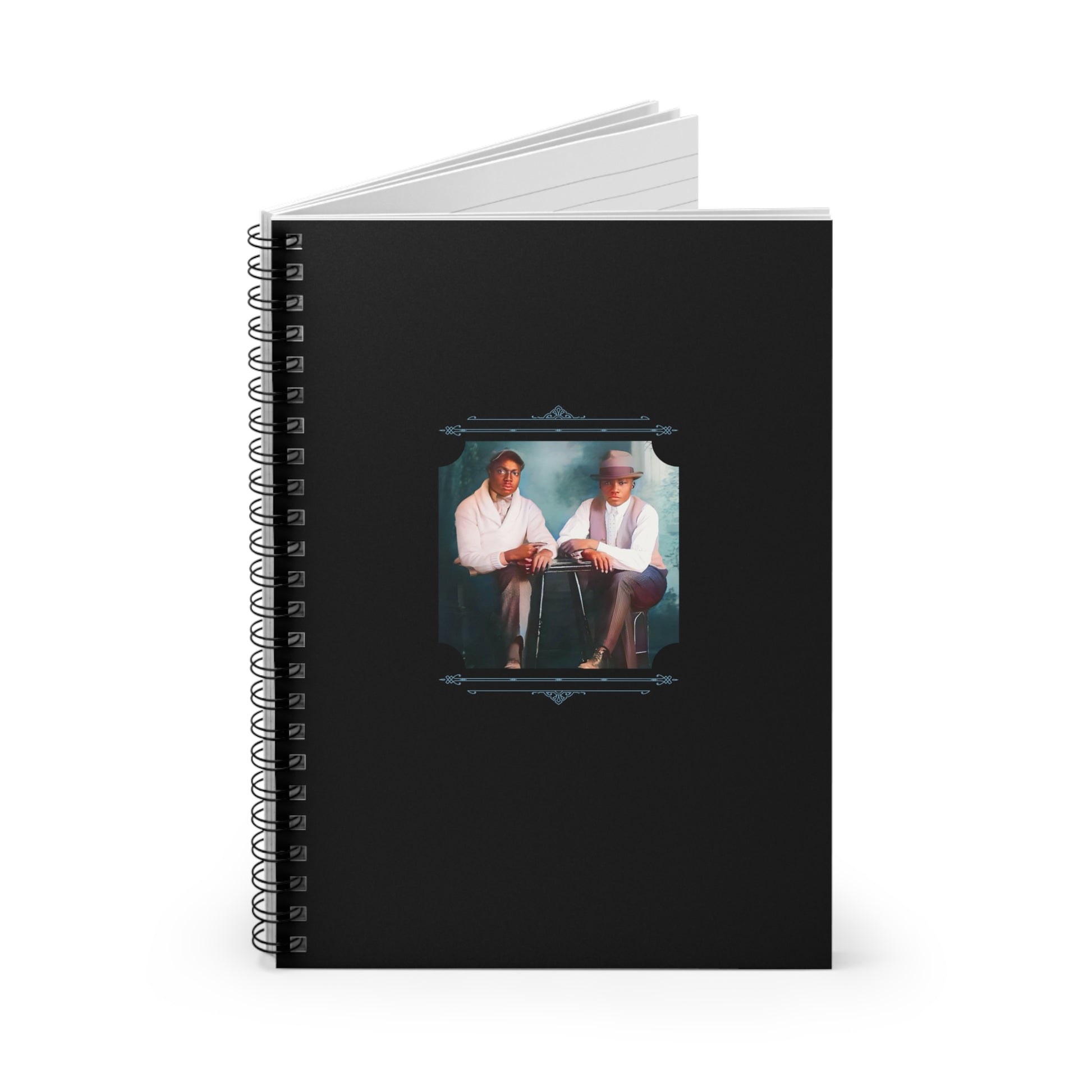 african-american vintage notebook, black gay couple photo, pride journal, 1940s queer history