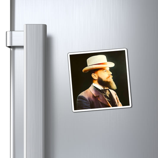 celibataire 014 | Magnets Vintage French Man Hat Handsome Mustache Beard Queer Gay LGBTQ