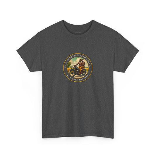 Long Ride Motorcycle Pride T-Shirt | Vintage Rider Graphic Tee | LGBTQ Biker Shirt