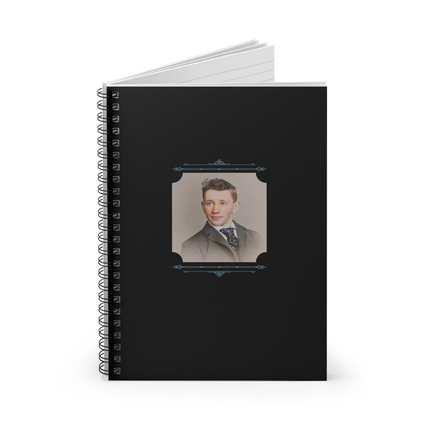 Vintage Photo - celibataire 038 | Spiral Notebook - Ruled Line