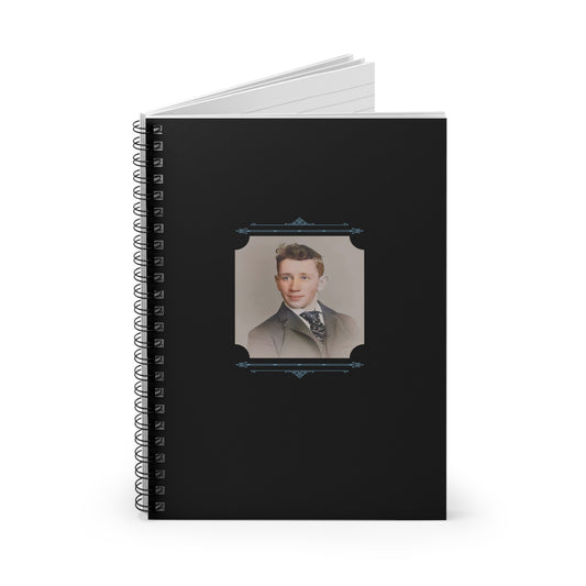 Vintage Photo - celibataire 038 | Spiral Notebook - Ruled Line