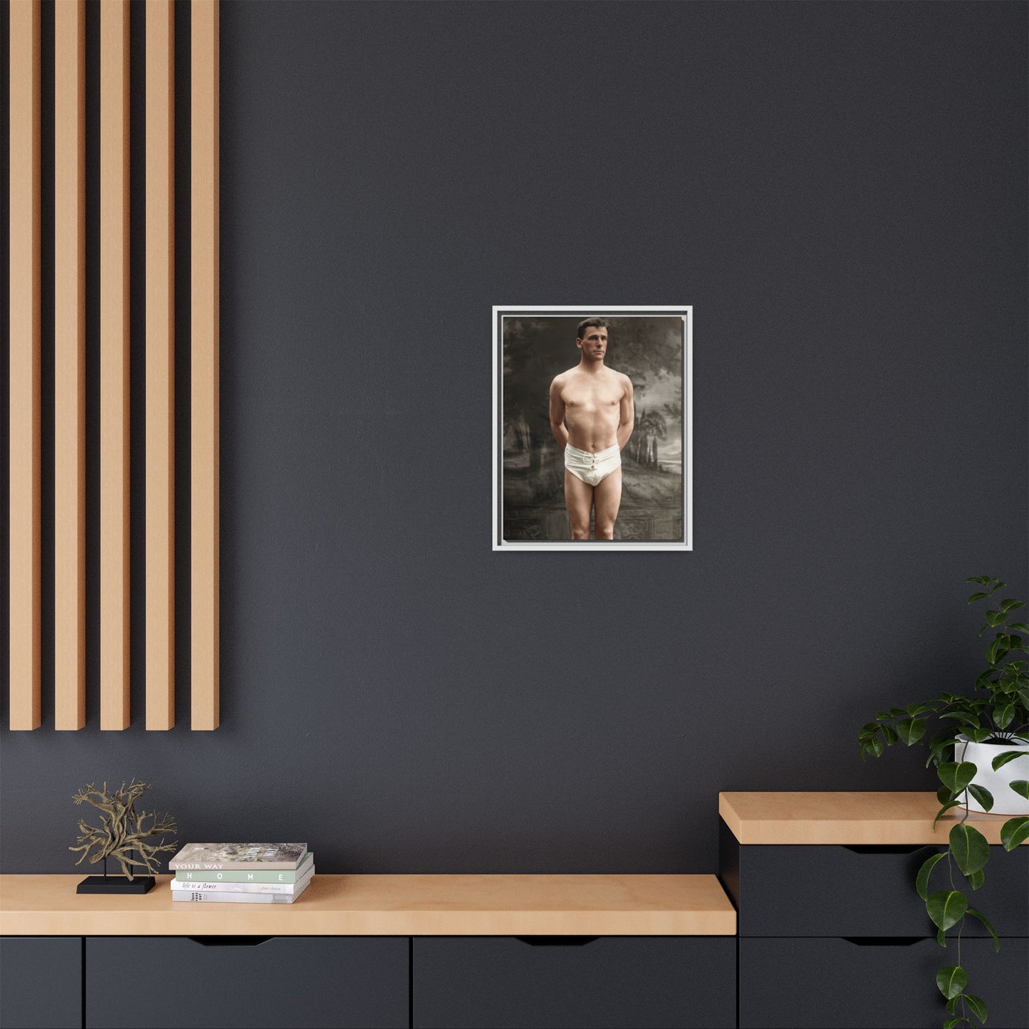 athlétisme 017 | Framed Vintage Photo - Matte Canvas