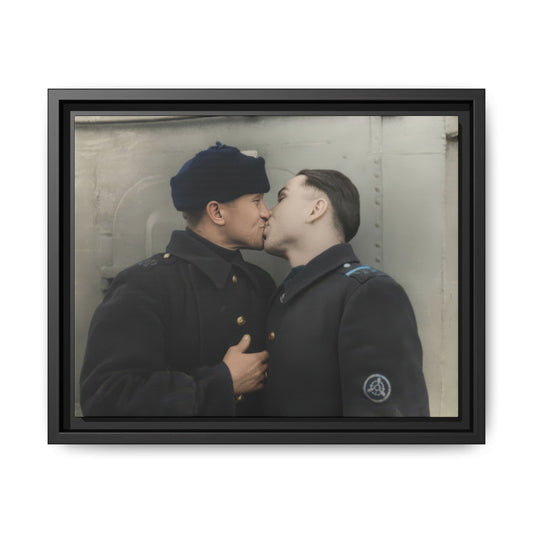 Early twentieth century naval servicemen portrait photographed in profile