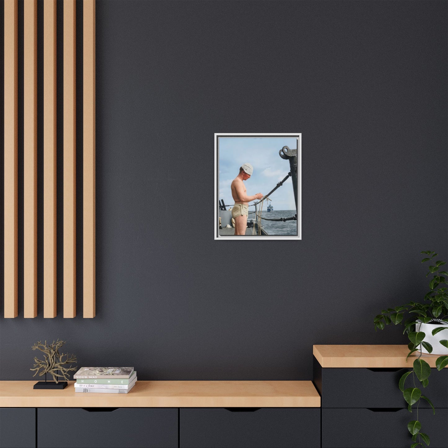 celibataire 043 | Framed Vintage Photo - Matte Canvas