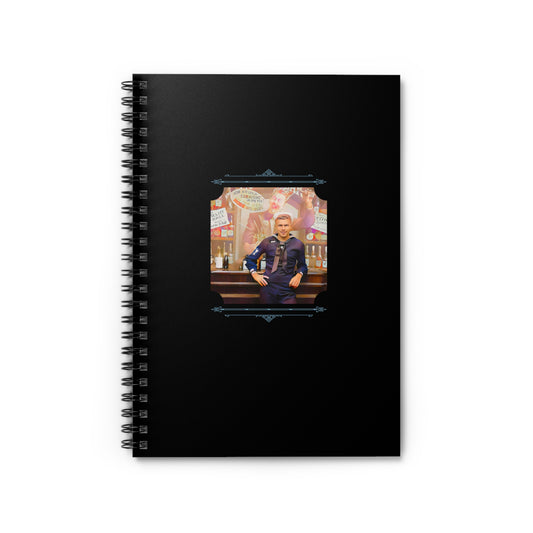 Vintage Photo - celibataire 006 | Spiral Notebook - Ruled Line