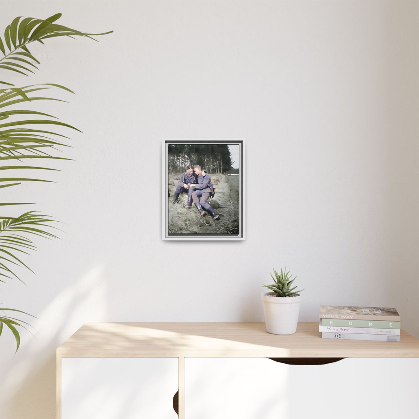 paire 006 | Framed Vintage Photo - Matte Canvas