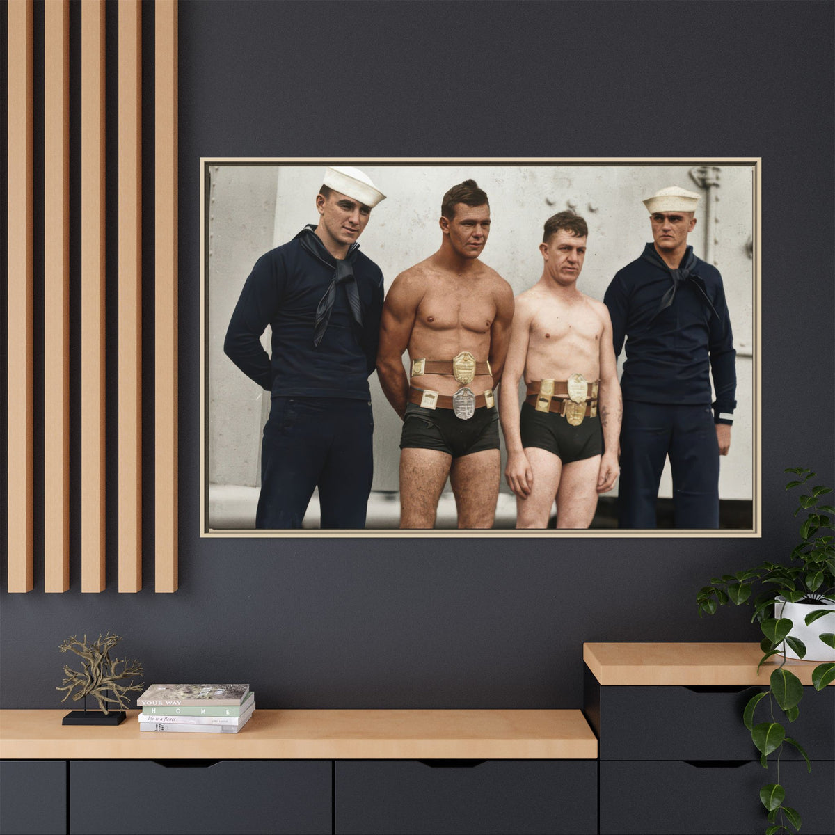 athlétisme 049 | Framed Vintage Photo - Matte Canvas
