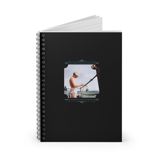 Vintage Photo - celibataire 043 | Spiral Notebook - Ruled Line