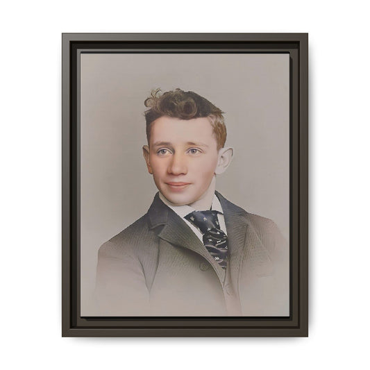 celibataire 038 | Framed Vintage Photo - Matte Canvas