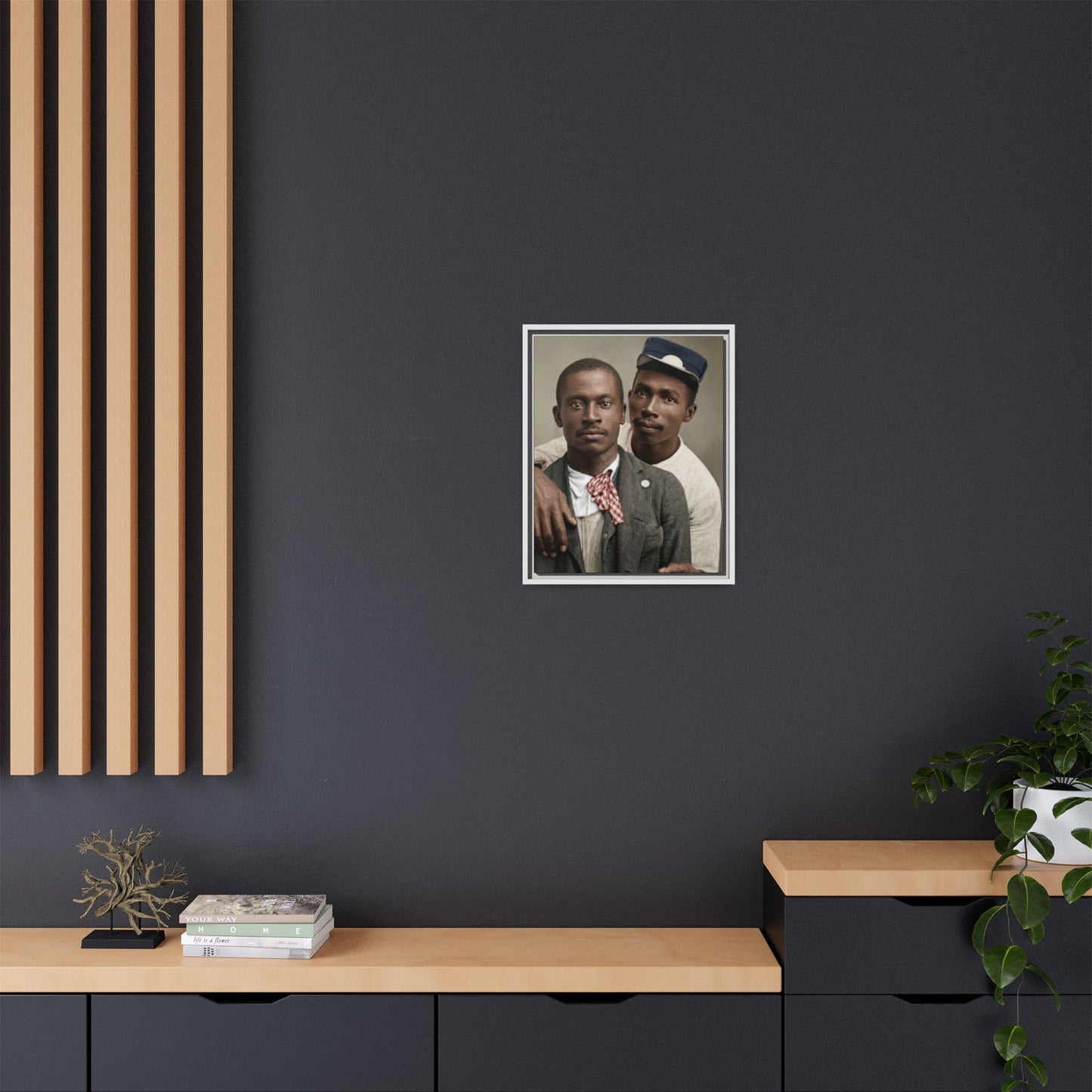 paire 013 | Framed Vintage Photo - Matte Canvas