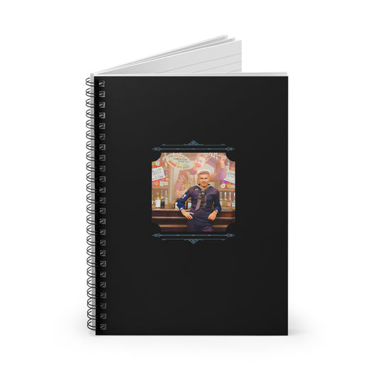 Vintage Photo - celibataire 006 | Spiral Notebook - Ruled Line