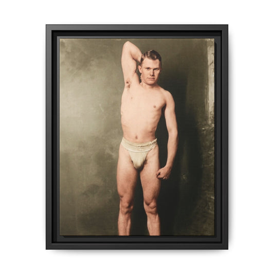 Athlétisme 025 vintage physical-culture portrait of a standing male figure