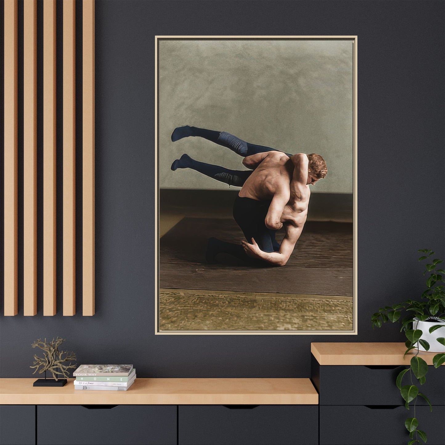 athlétisme 026 | Framed Vintage Photo - Matte Canvas