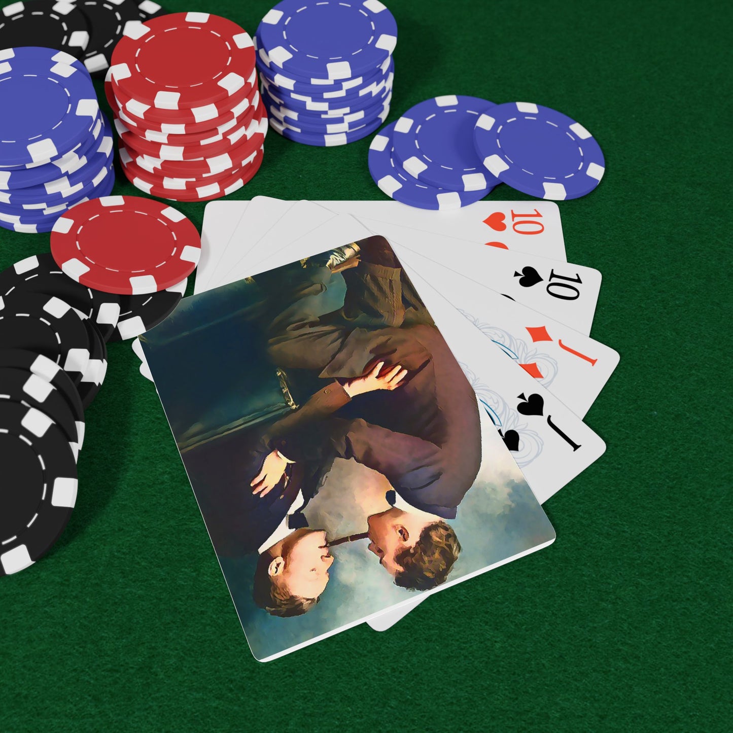 Vintage photo of two men in suits, one lighting the other’s cigar, symbolizing a hidden yet powerful Queer connection.