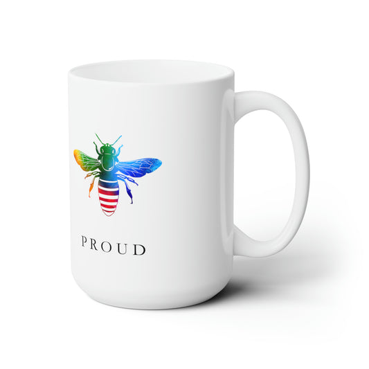 Bee Proud | White Ceramic Mug 15oz