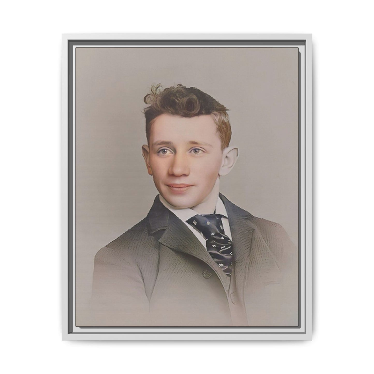celibataire 038 | Framed Vintage Photo - Matte Canvas