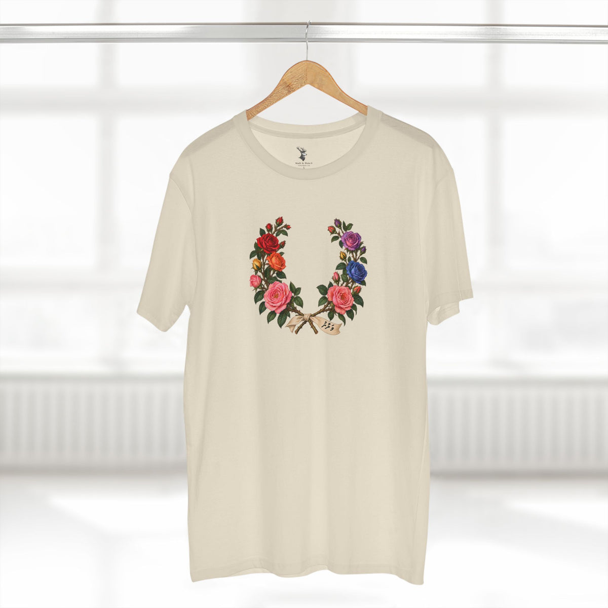 Maldives Pink Rose Pride T-Shirt | Dhivehi ފަޚުރު Laurel Wreath