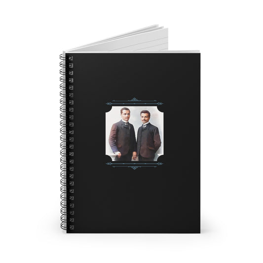 vintage gay couple, 1800s lgbtq history, formal male portrait, queer victorian photo, walt and pete notebook