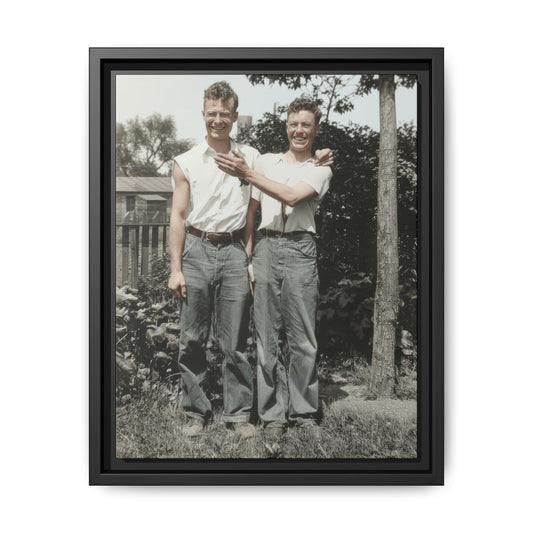 paire 052 | Framed Vintage Photo - Matte Canvas