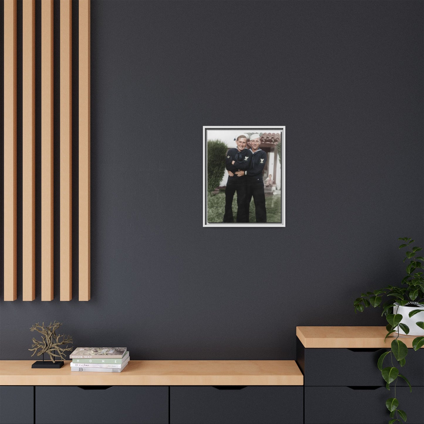 paire 025 | Framed Vintage Photo - Matte Canvas