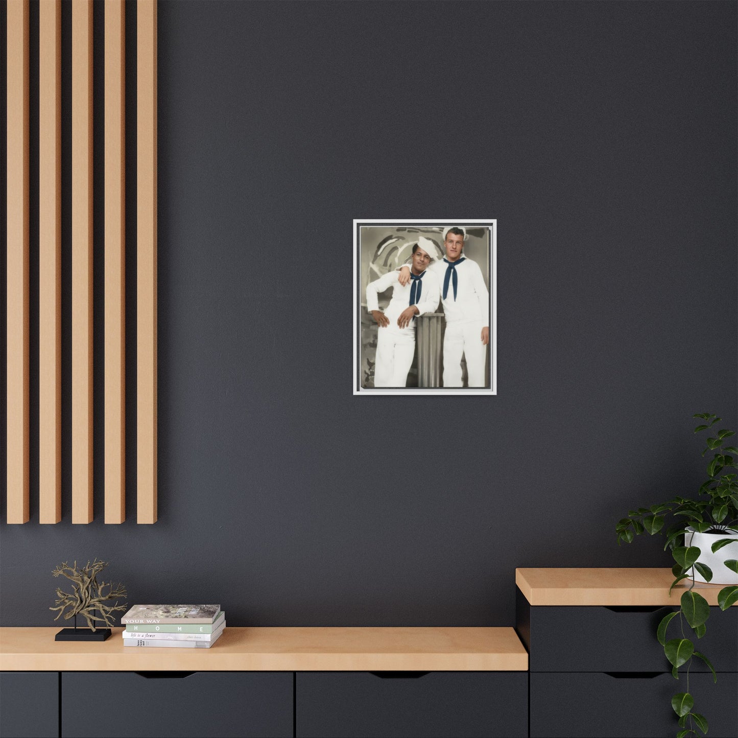 paire 075 | Framed Vintage Photo - Matte Canvas