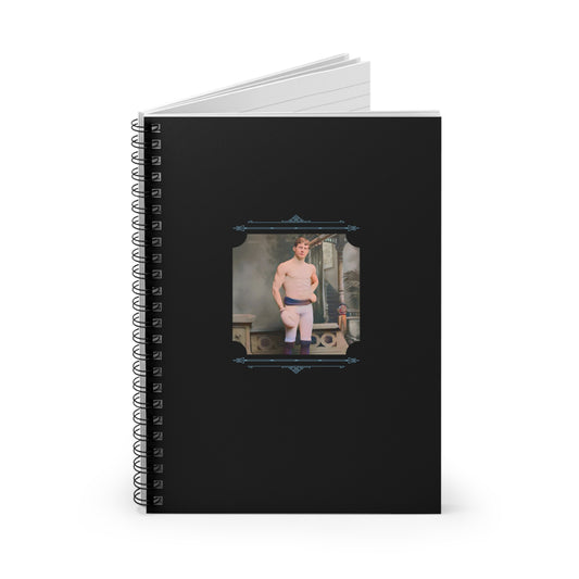 Vintage Photo - celibataire 003 | Spiral Notebook - Ruled Line