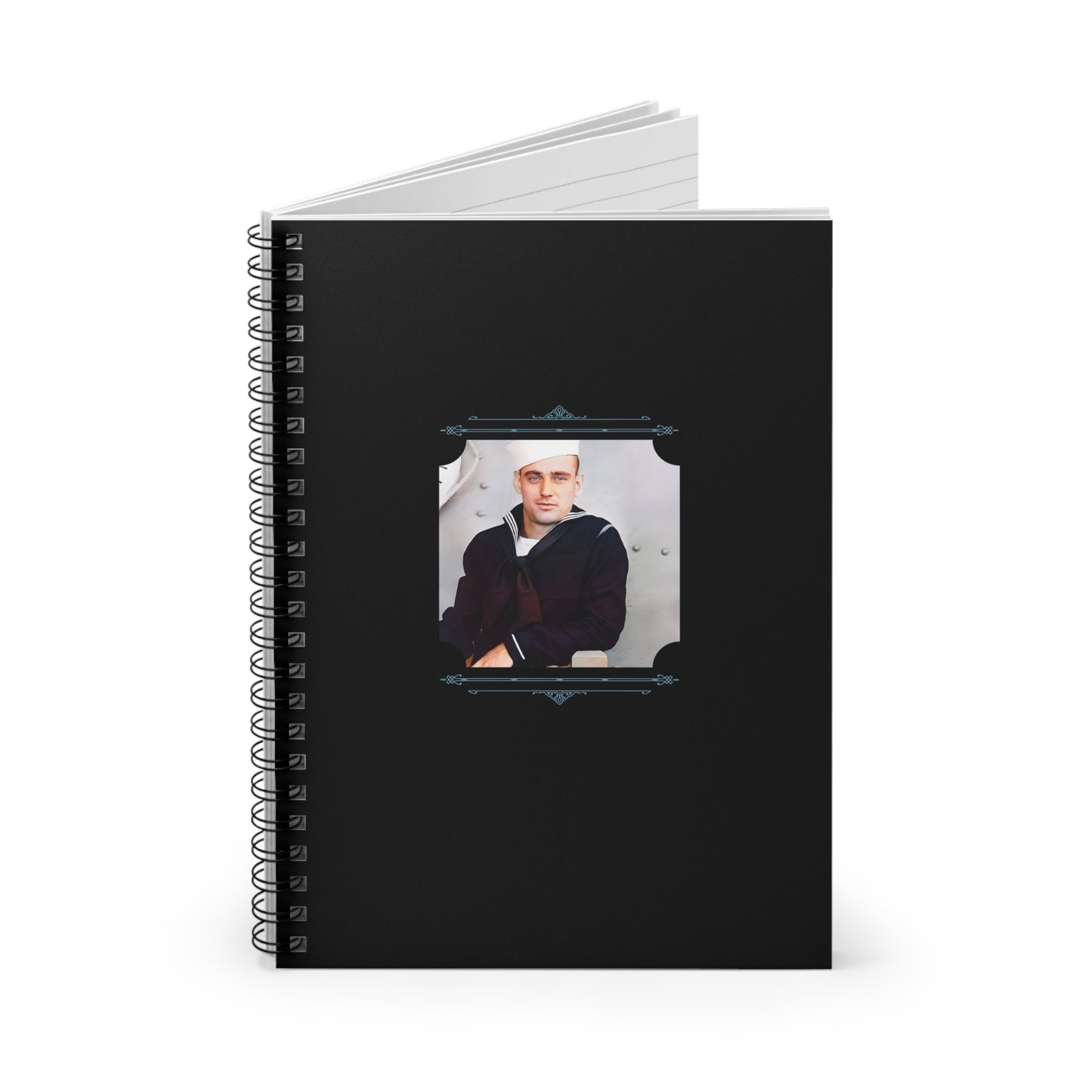 Vintage Photo - celibataire 023 | Spiral Notebook - Ruled Line